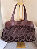 Vintage Coach chocolate brown shoulder bag