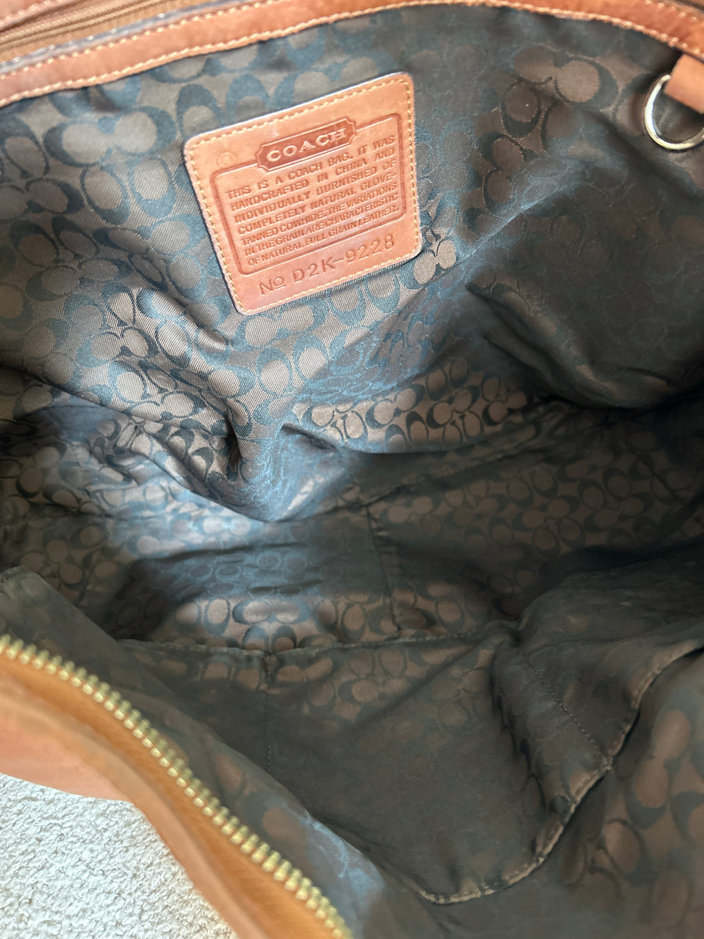 Vintage Coach large hobo bag