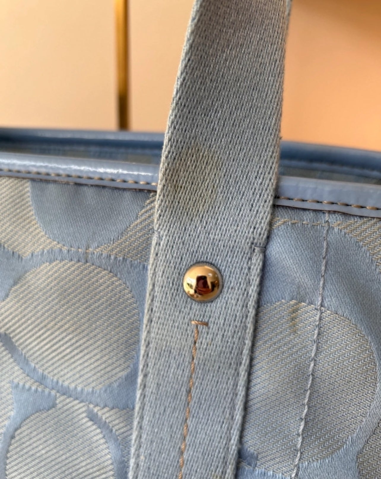 Vintage Coach blue shoulder bag
