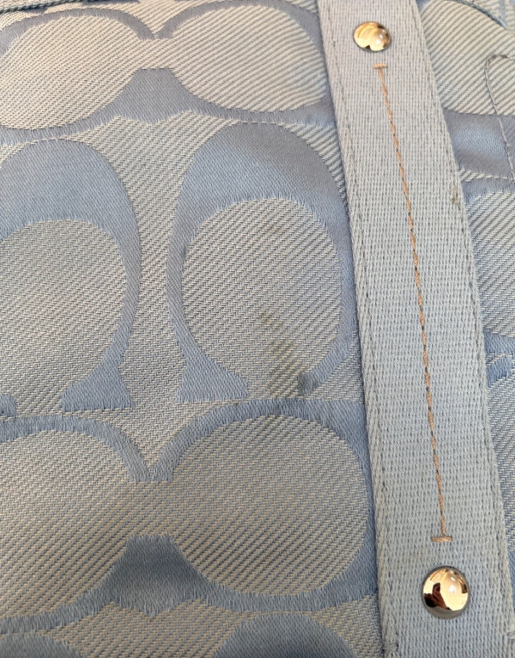 Vintage Coach blue shoulder bag