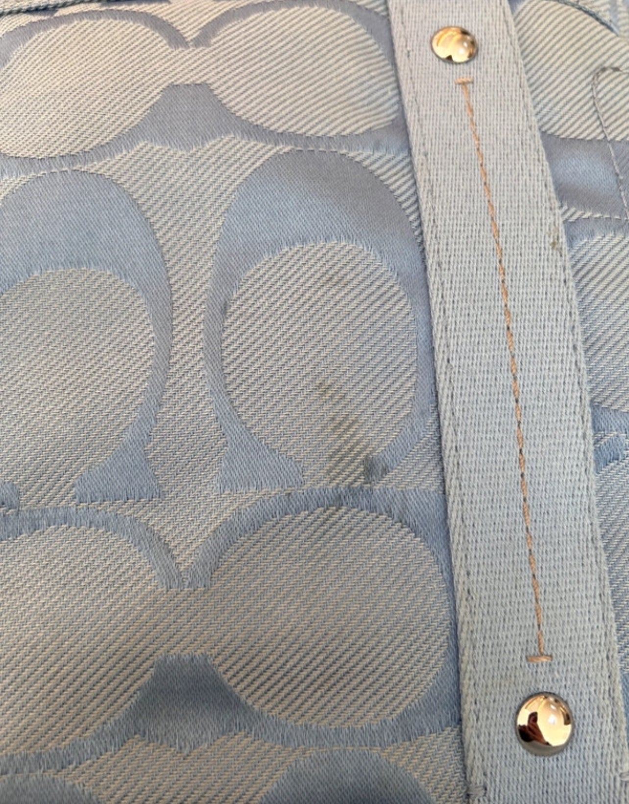 Vintage Coach blue shoulder bag