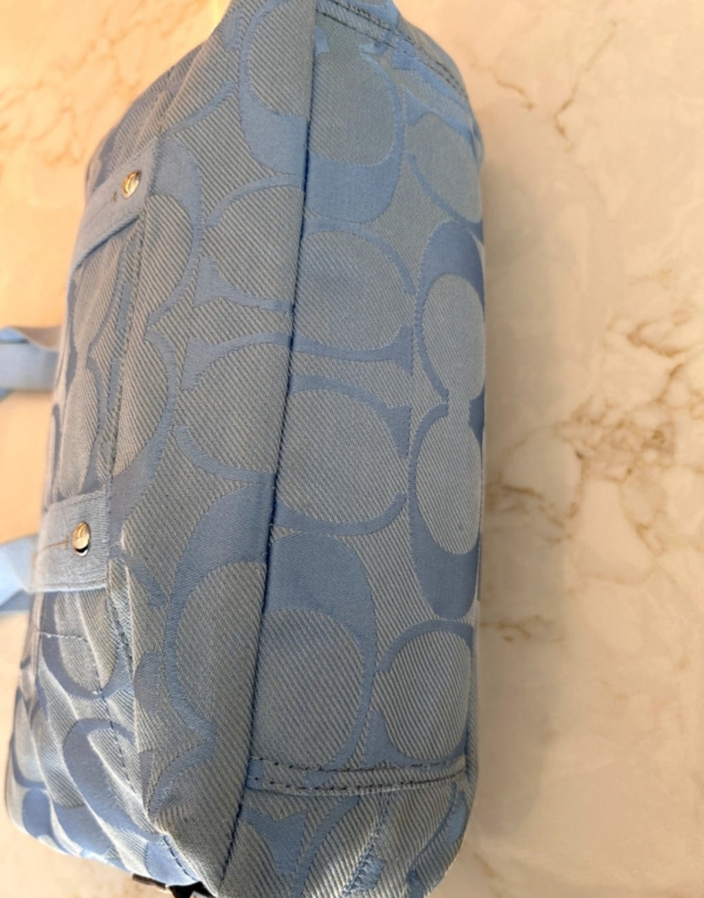Vintage Coach blue shoulder bag
