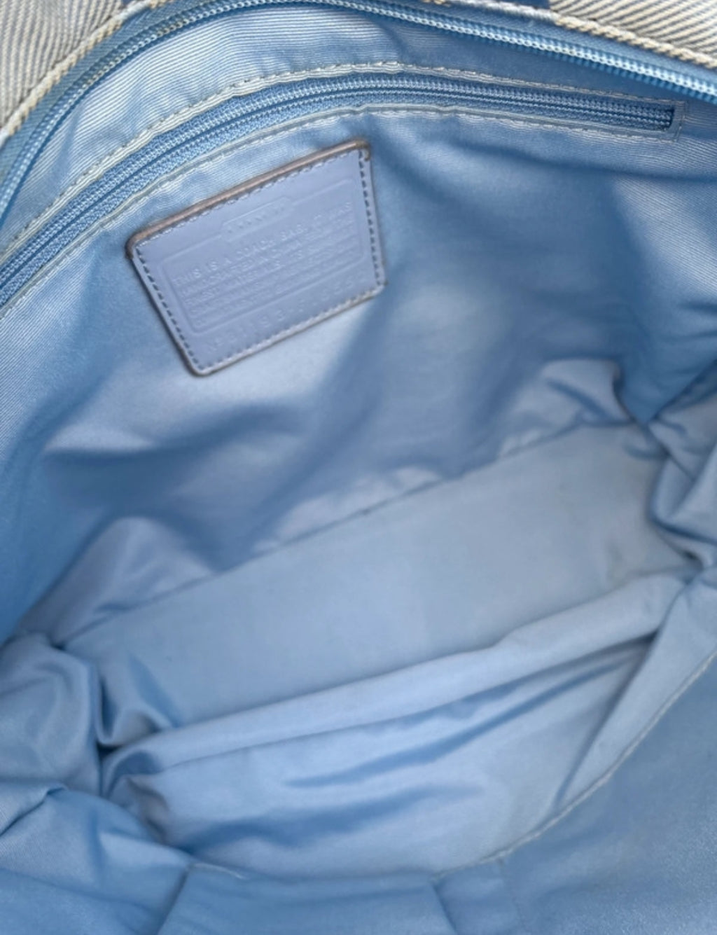 Vintage Coach blue shoulder bag