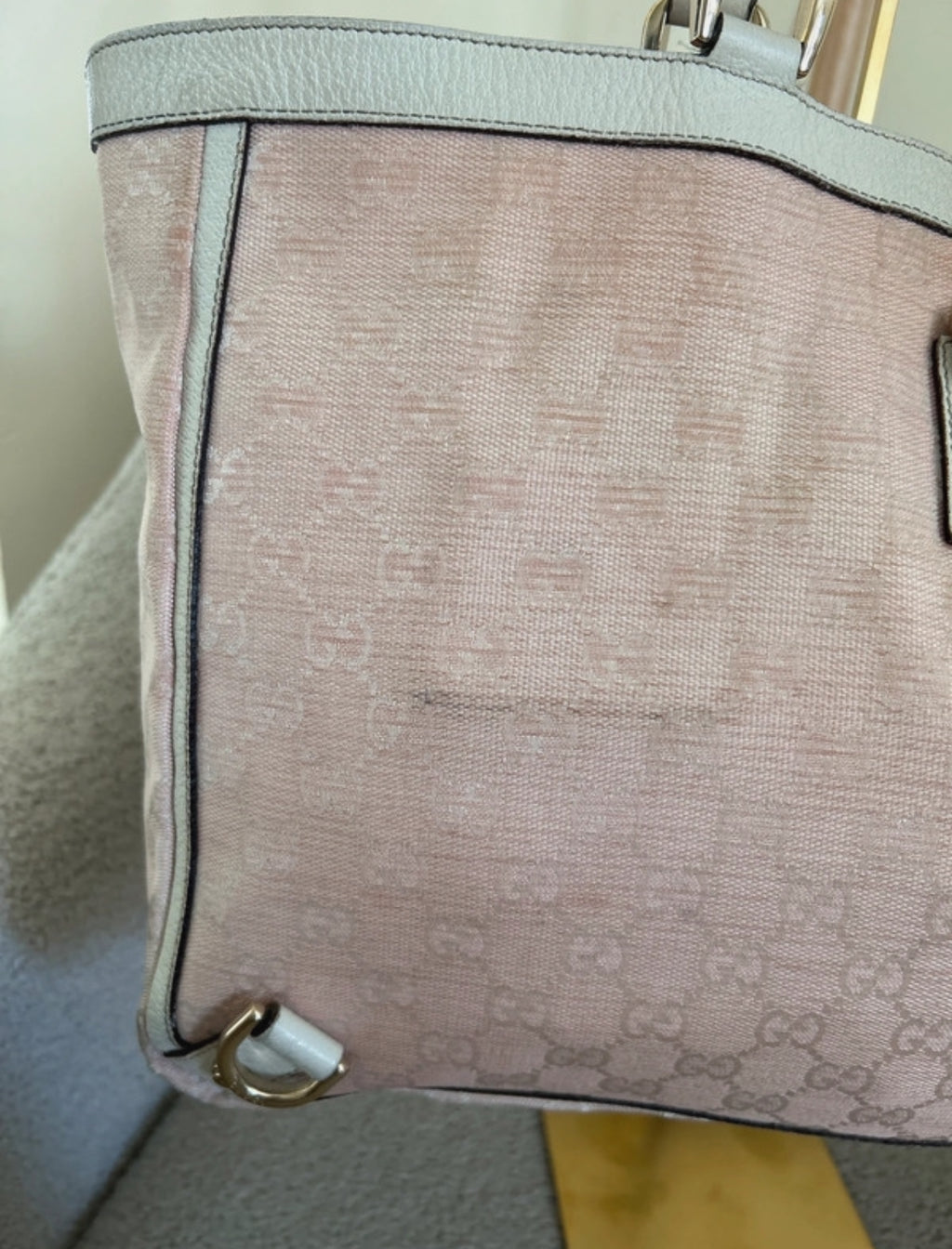 Vintage Gucci Abbey pink shoulder bag