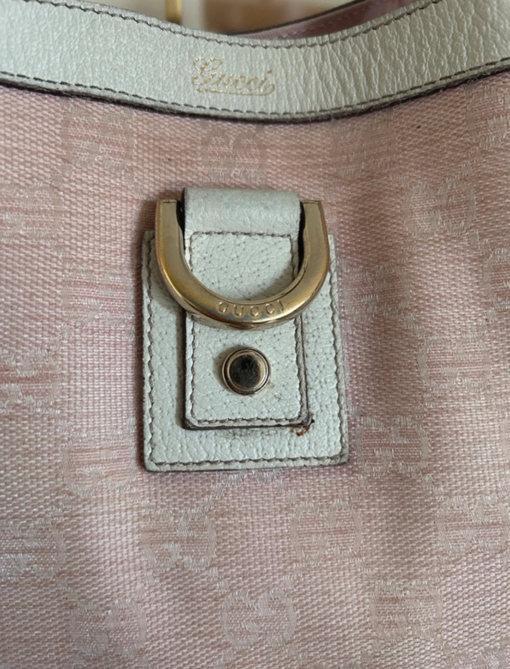 Vintage Gucci Abbey pink shoulder bag