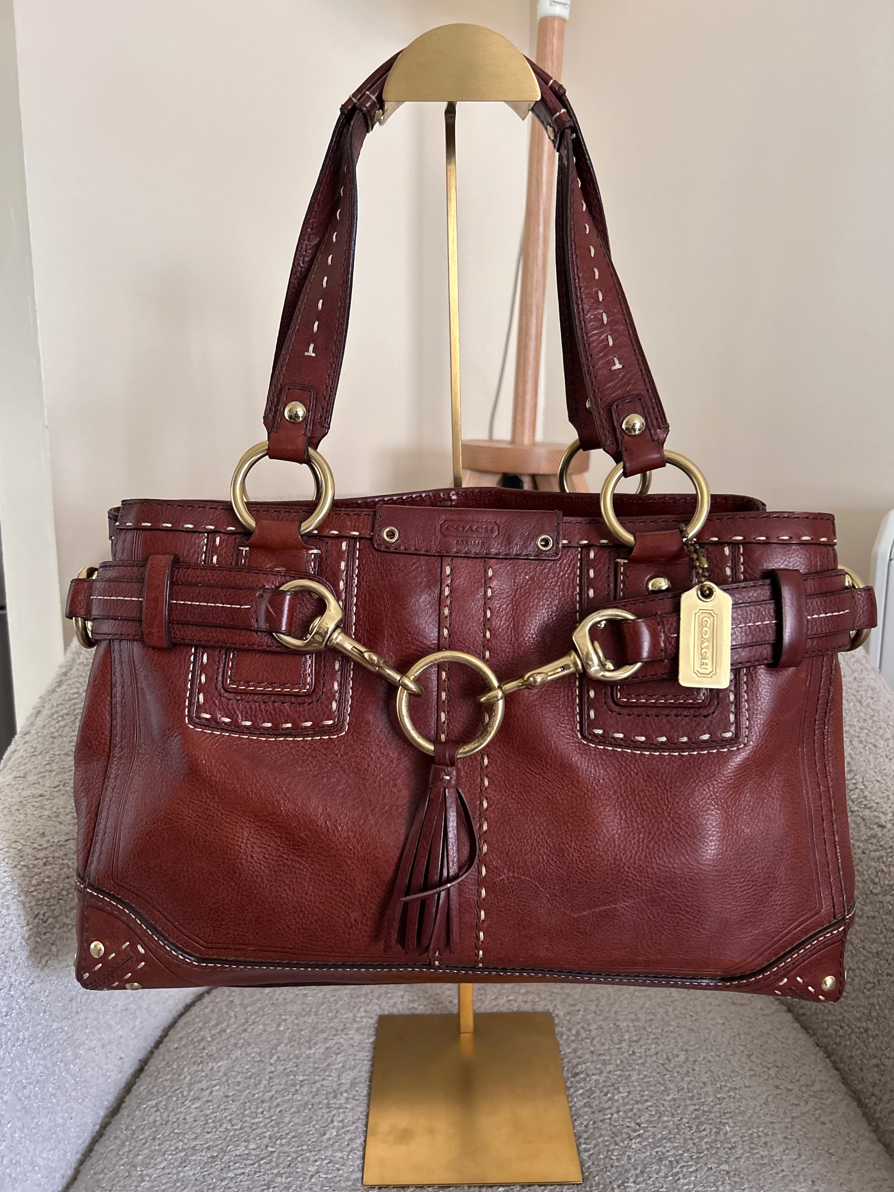 Vintage Coach Hamptons shoulder bag