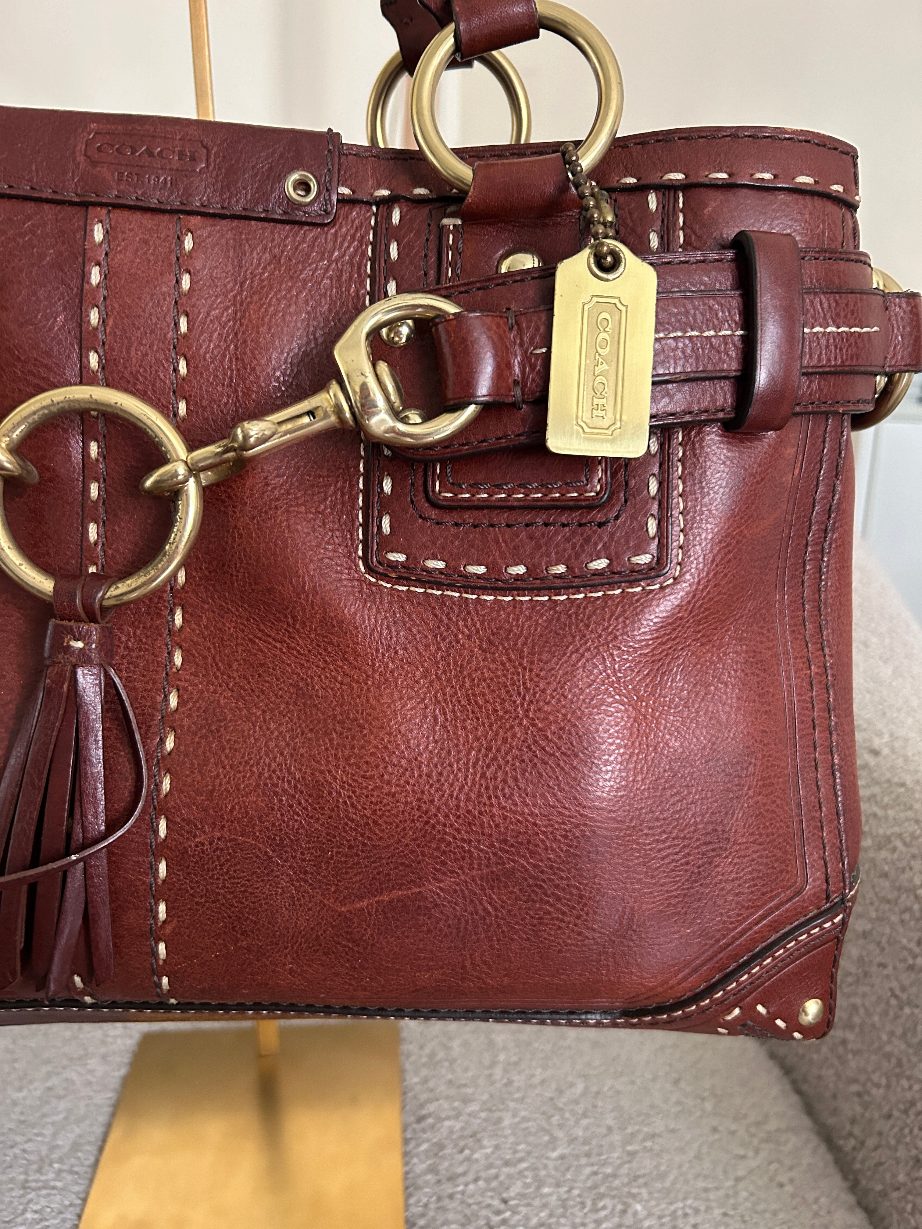 Vintage Coach Hamptons shoulder bag