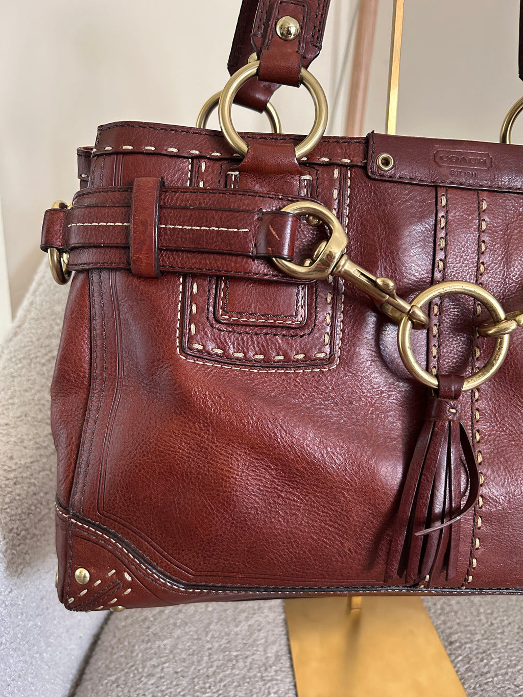 Vintage Coach Hamptons shoulder bag