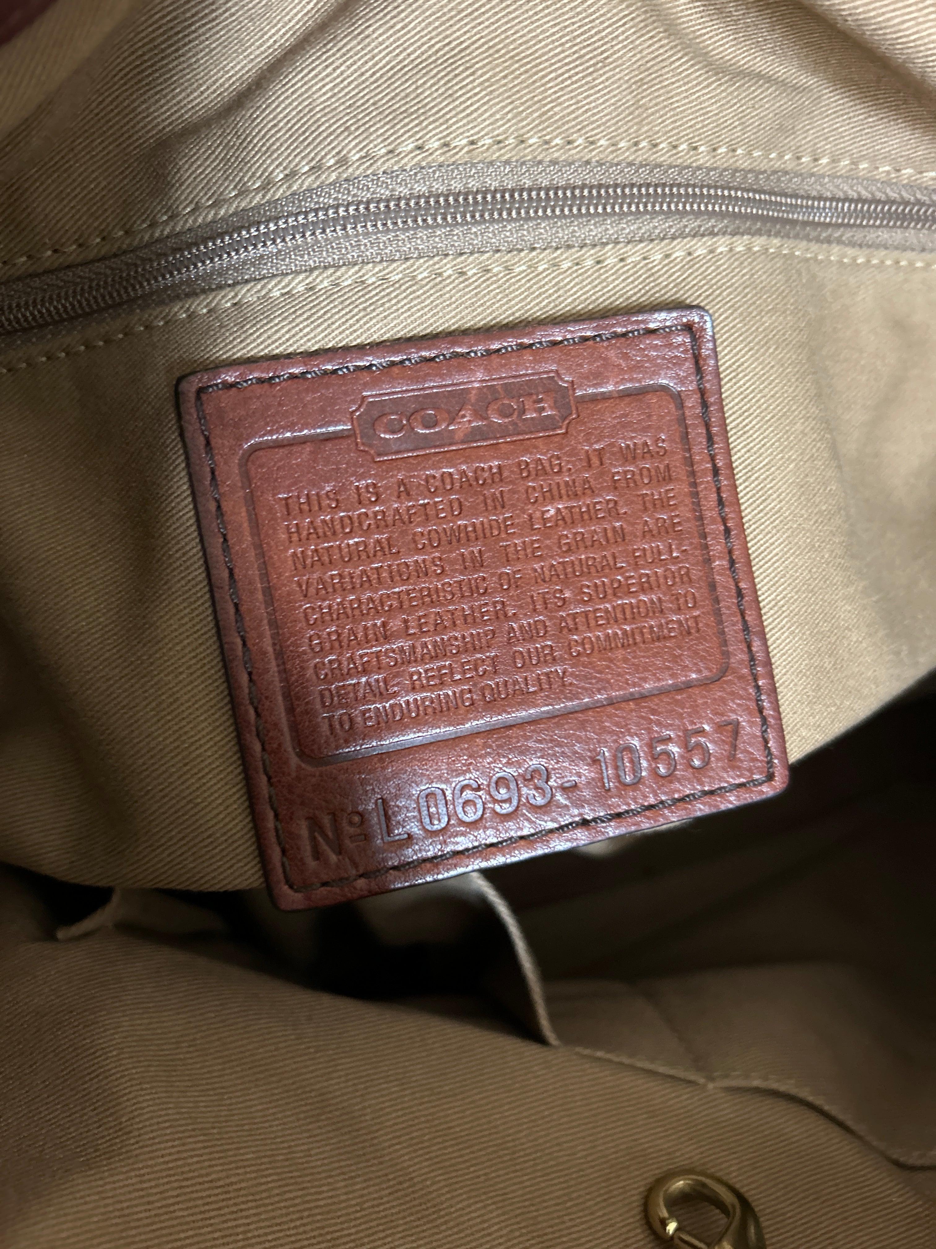 Vintage Coach Hamptons shoulder bag