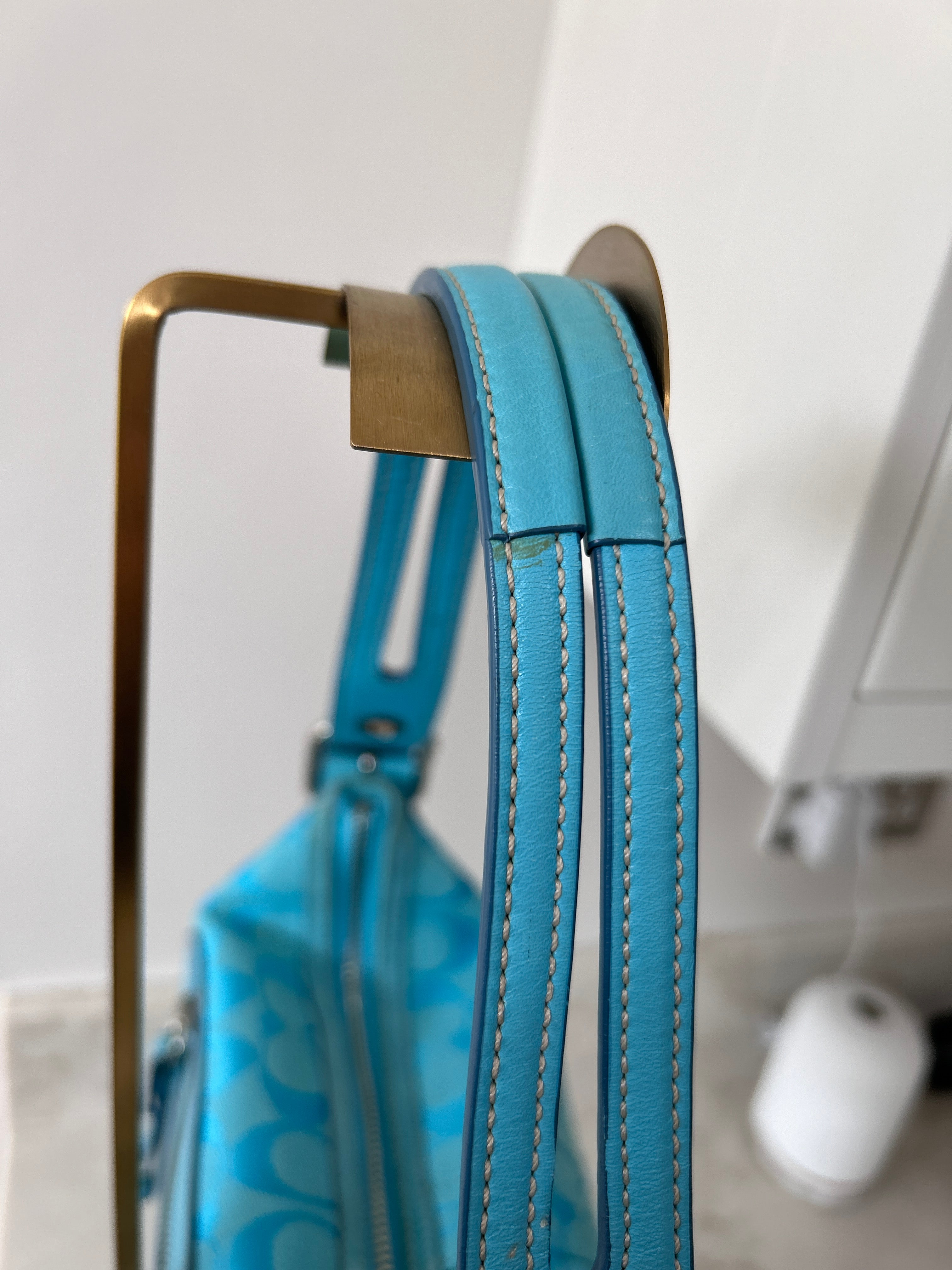 Vintage Coach blue shoulder bag