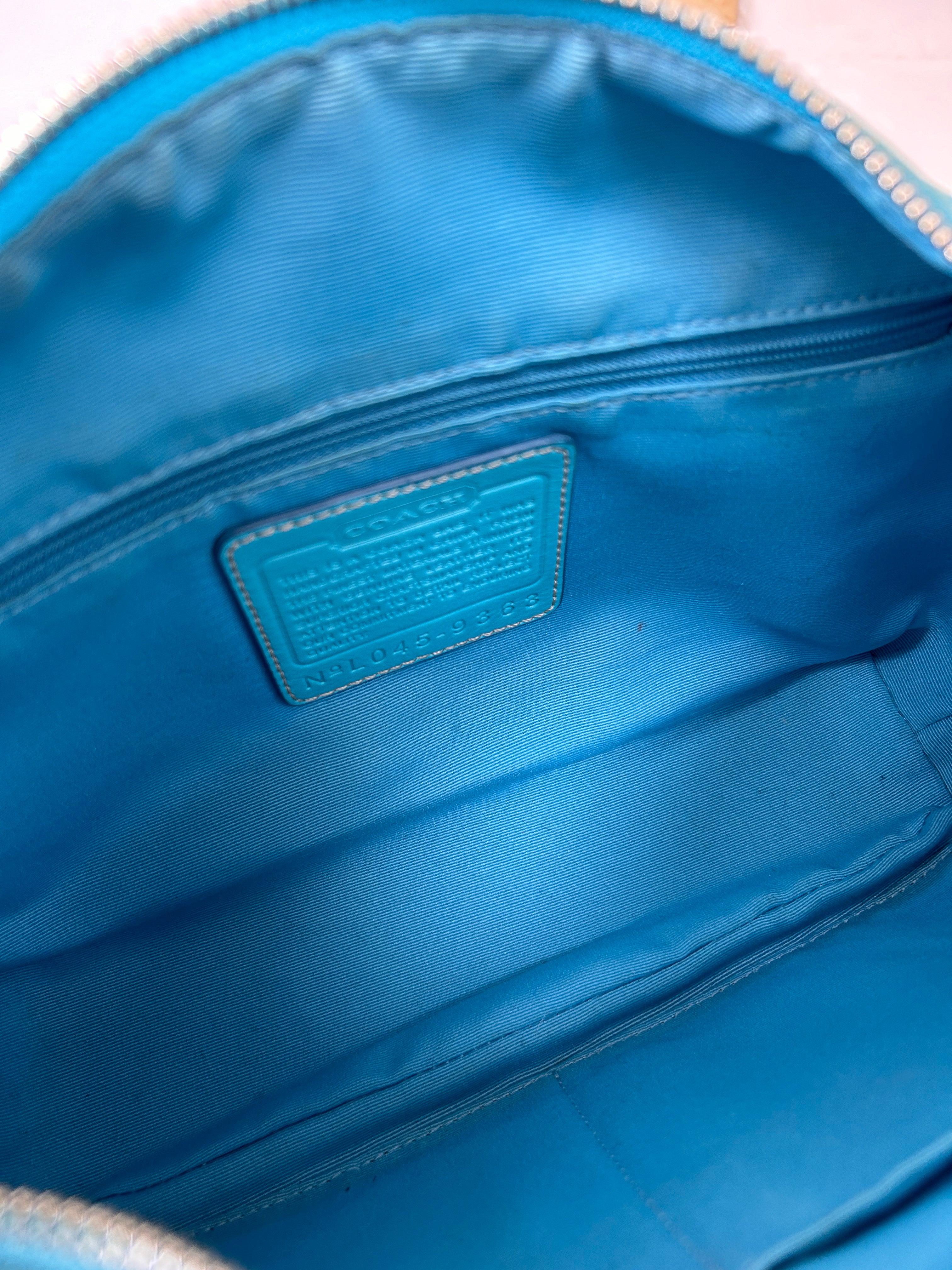 Vintage Coach blue shoulder bag
