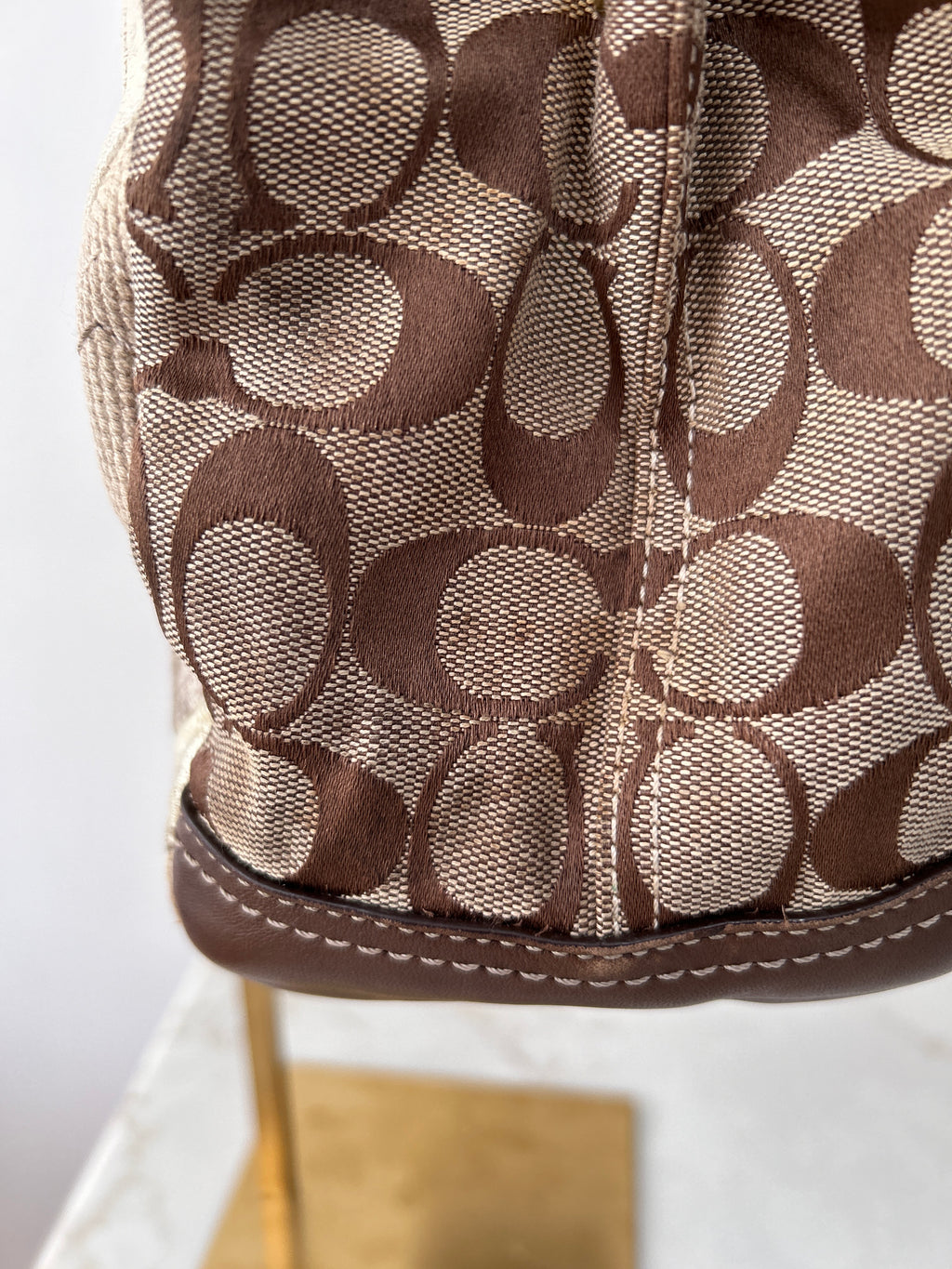 Vintage Coach patchwork shoulder bag