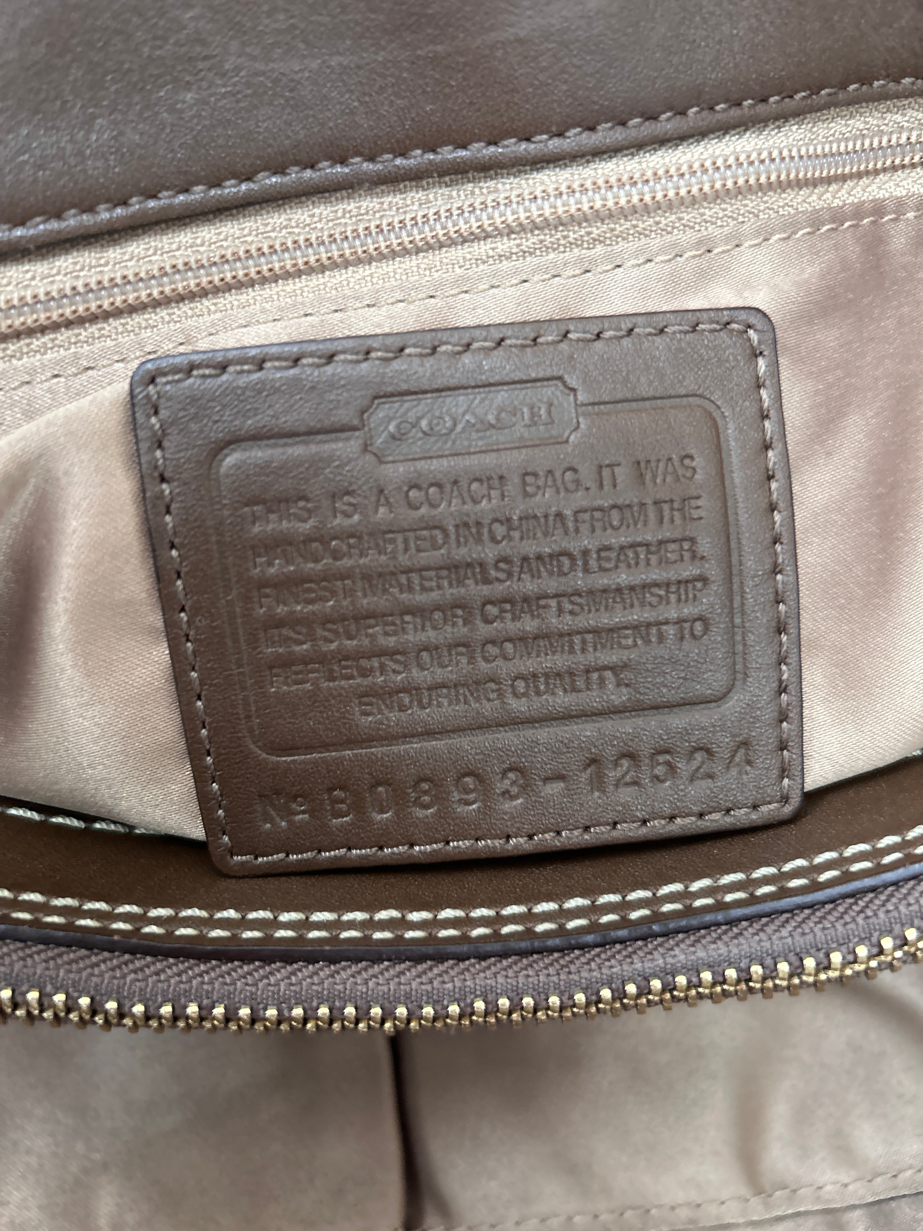 Vintage Coach patchwork shoulder bag