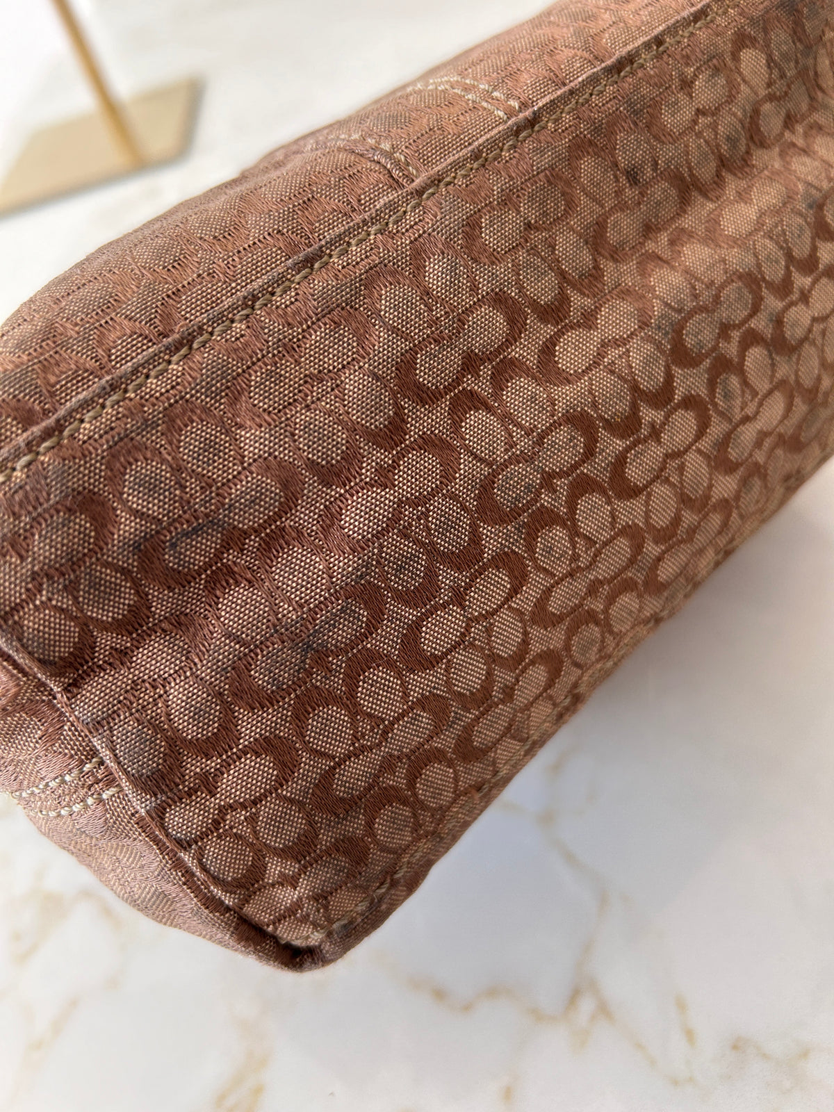 Vintage Coach mini monogram bag