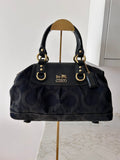 Vintage Coach Ashley black monogram handbag