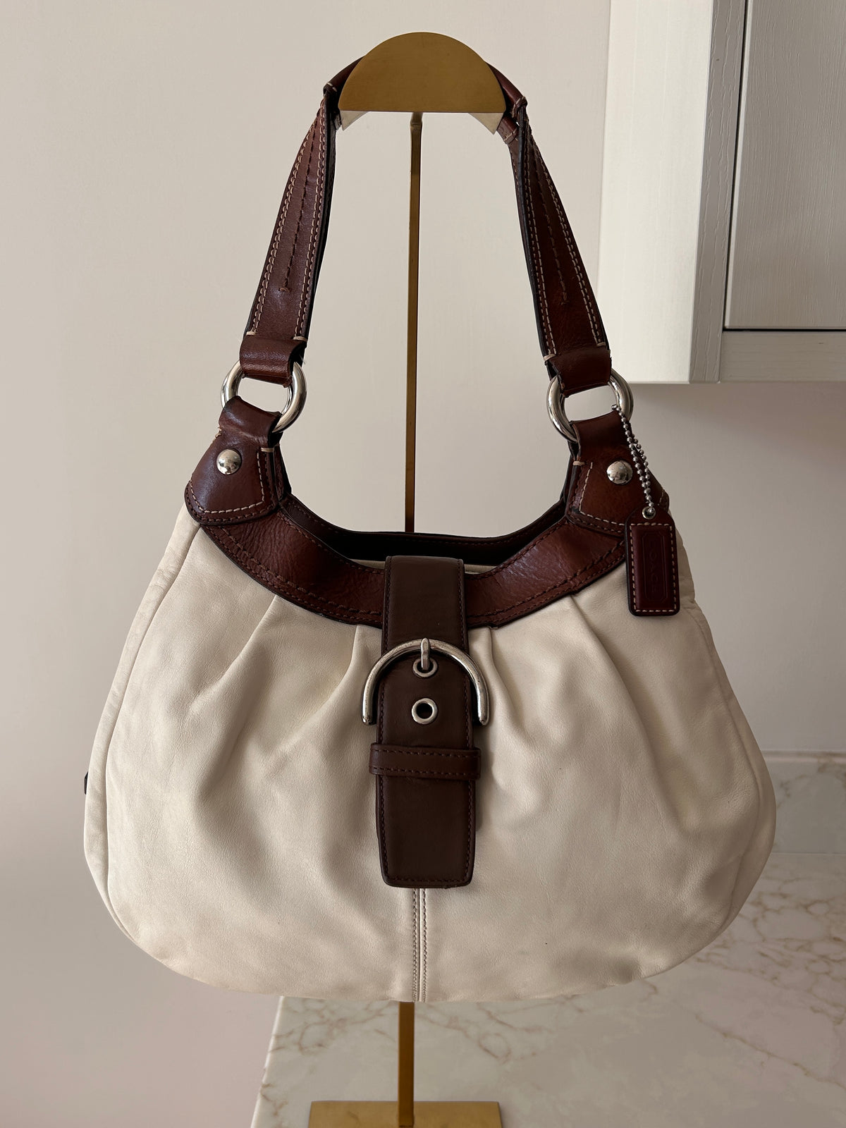 Vintage Coach Soho buckle leather shoulder bag