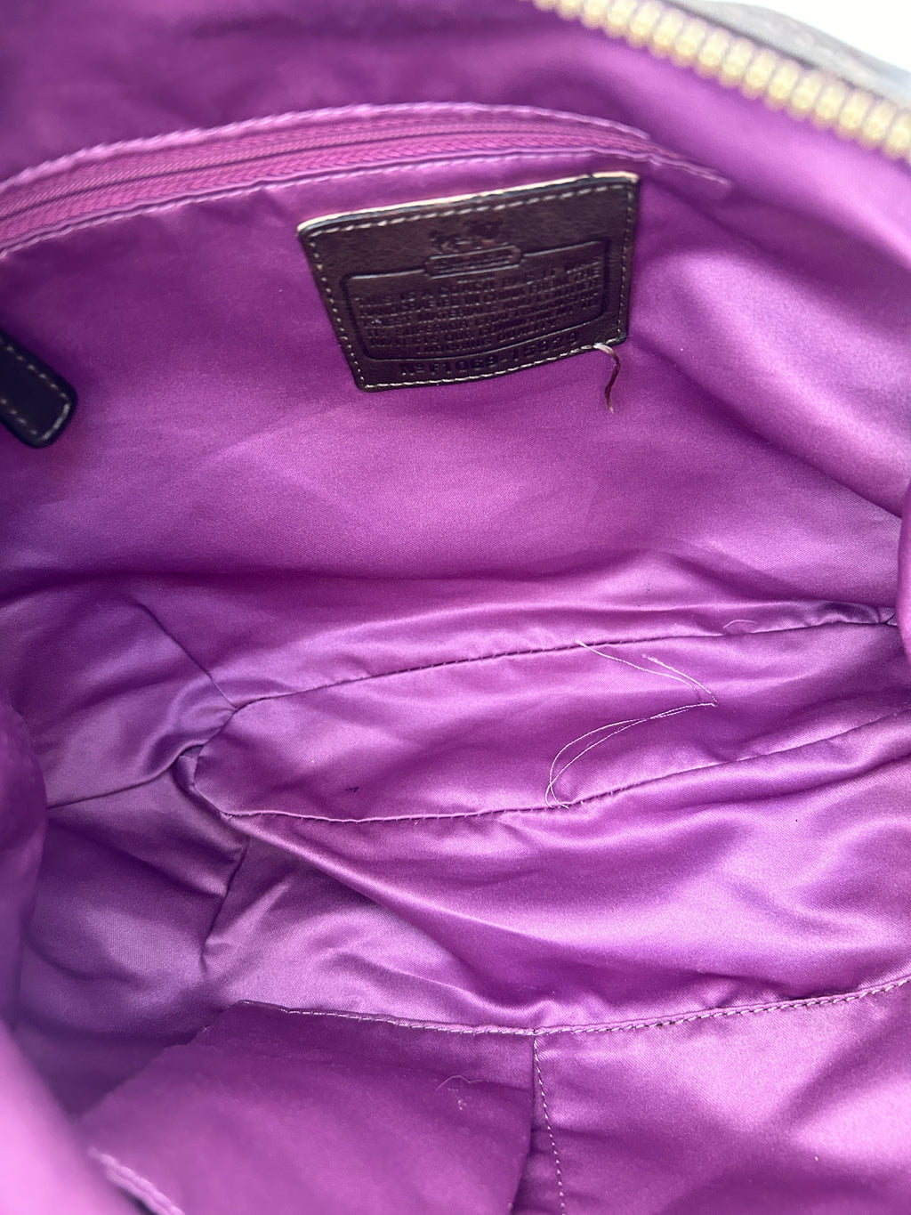 Vintage Coach chocolate brown slouchy shoulder bag