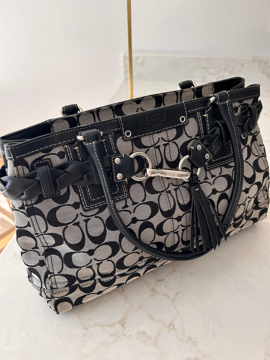 Vintage Coach Hampton shoulder bag
