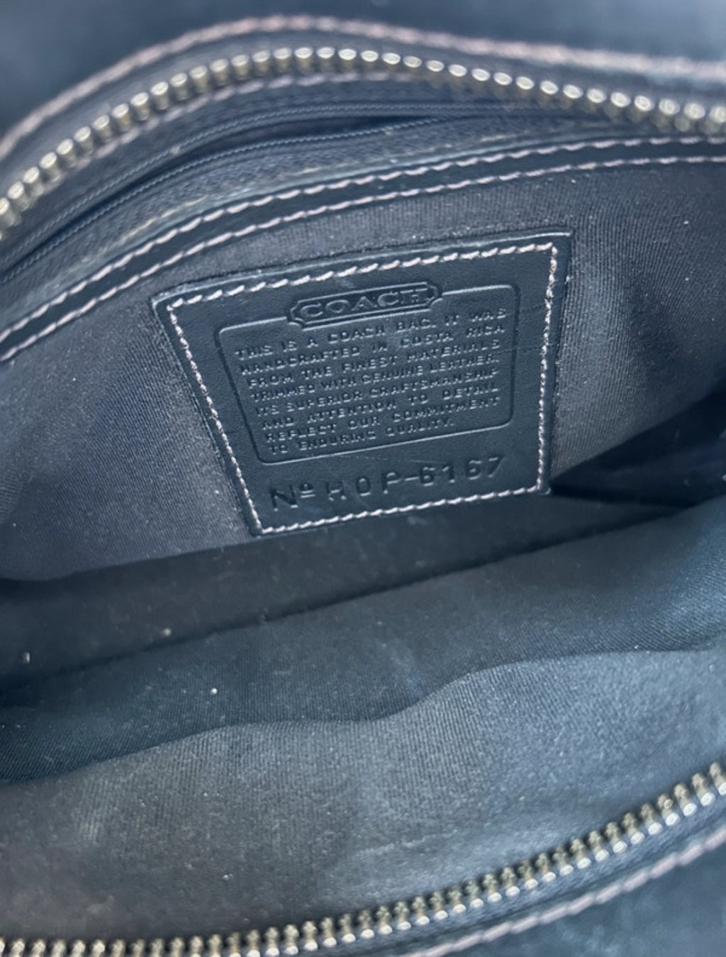 Vintage Coach wool tote bag