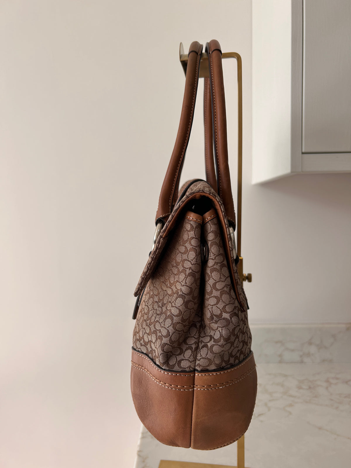 Vintage Coach Soho buckle large shoulder bag
