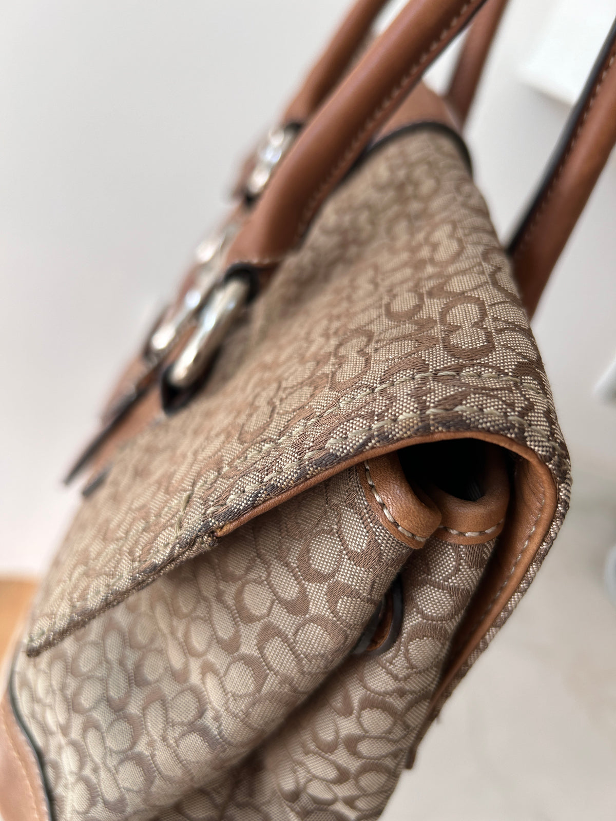 Vintage Coach Soho buckle large shoulder bag