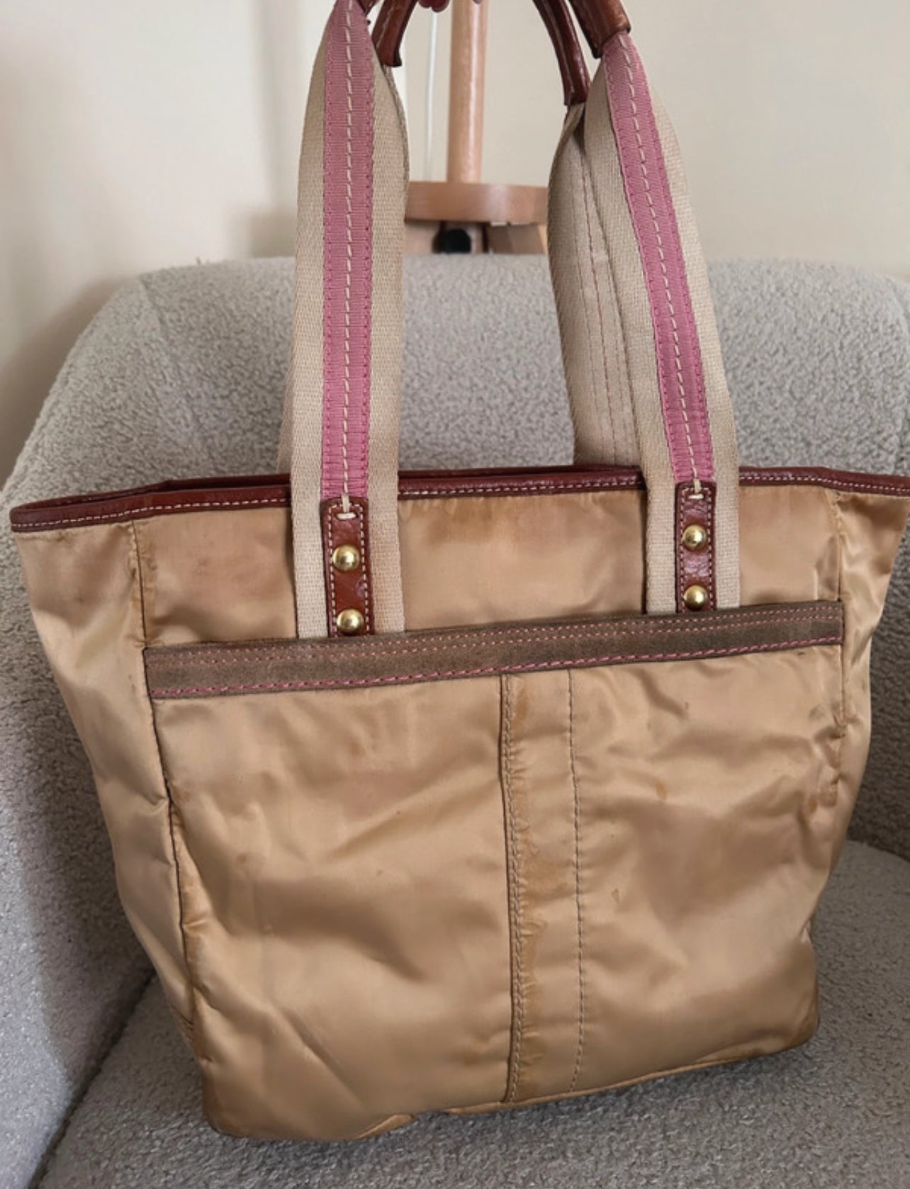 Vintage Coach gold shoulder bag