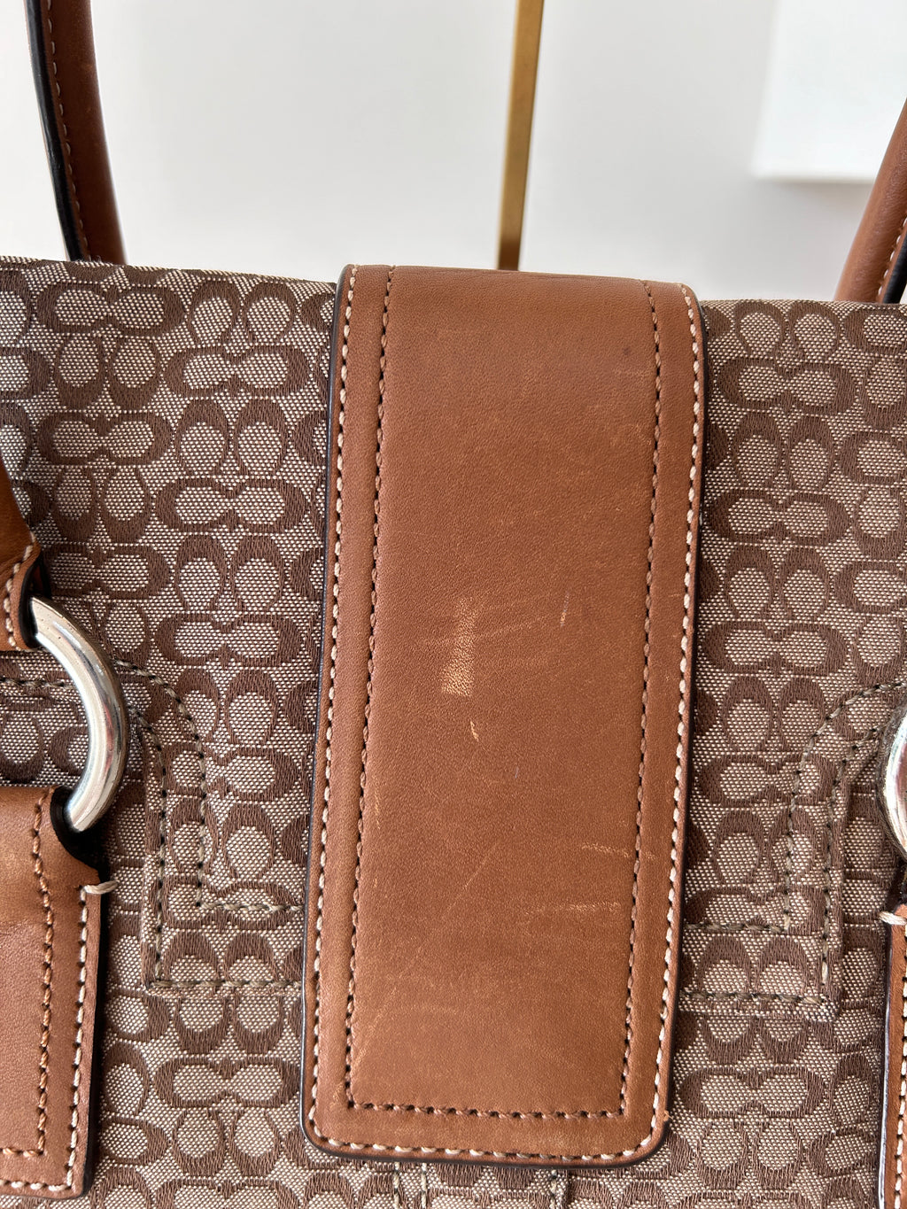 Vintage Coach Soho buckle large shoulder bag