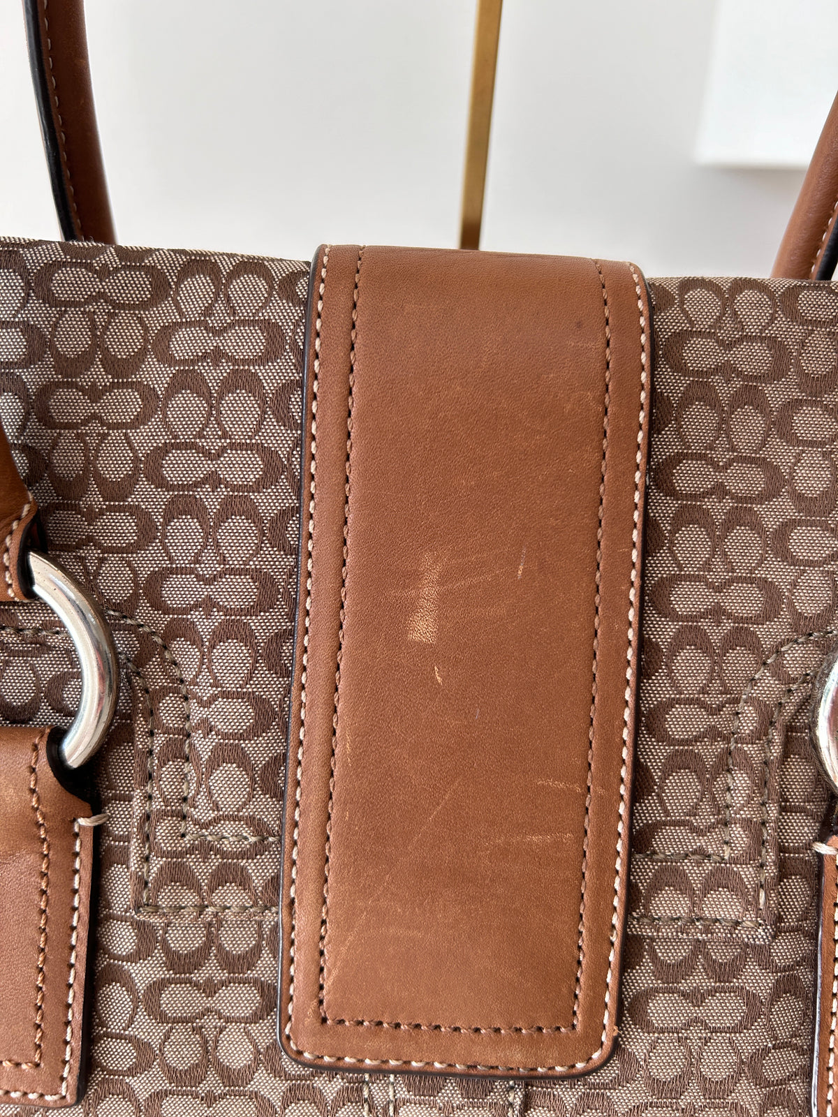 Vintage Coach Soho buckle large shoulder bag