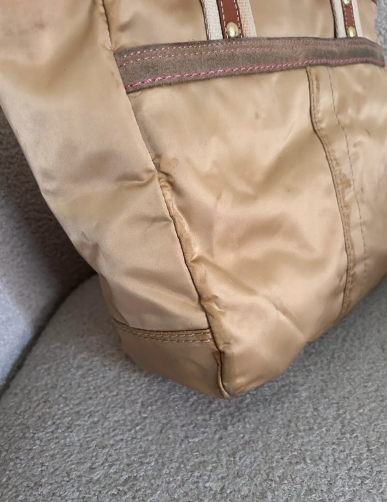 Vintage Coach gold shoulder bag