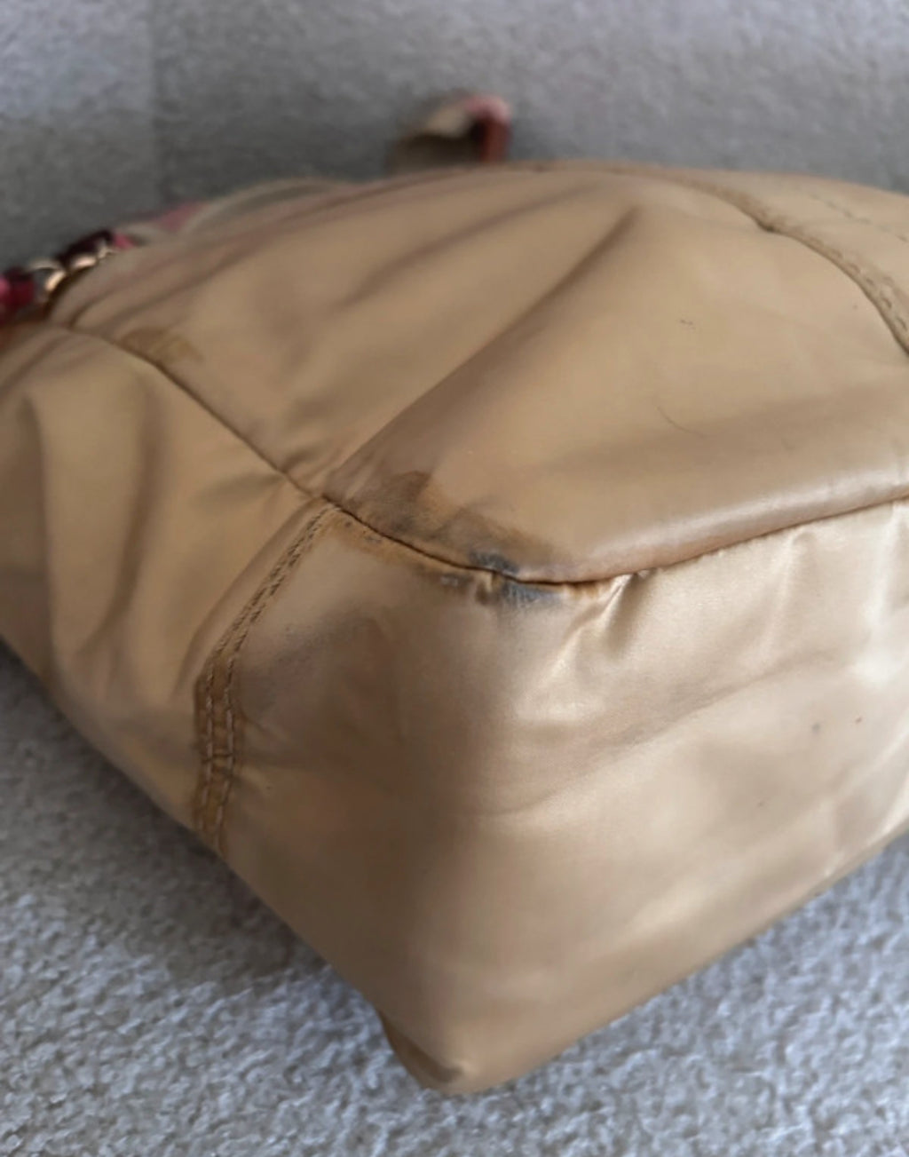 Vintage Coach gold shoulder bag