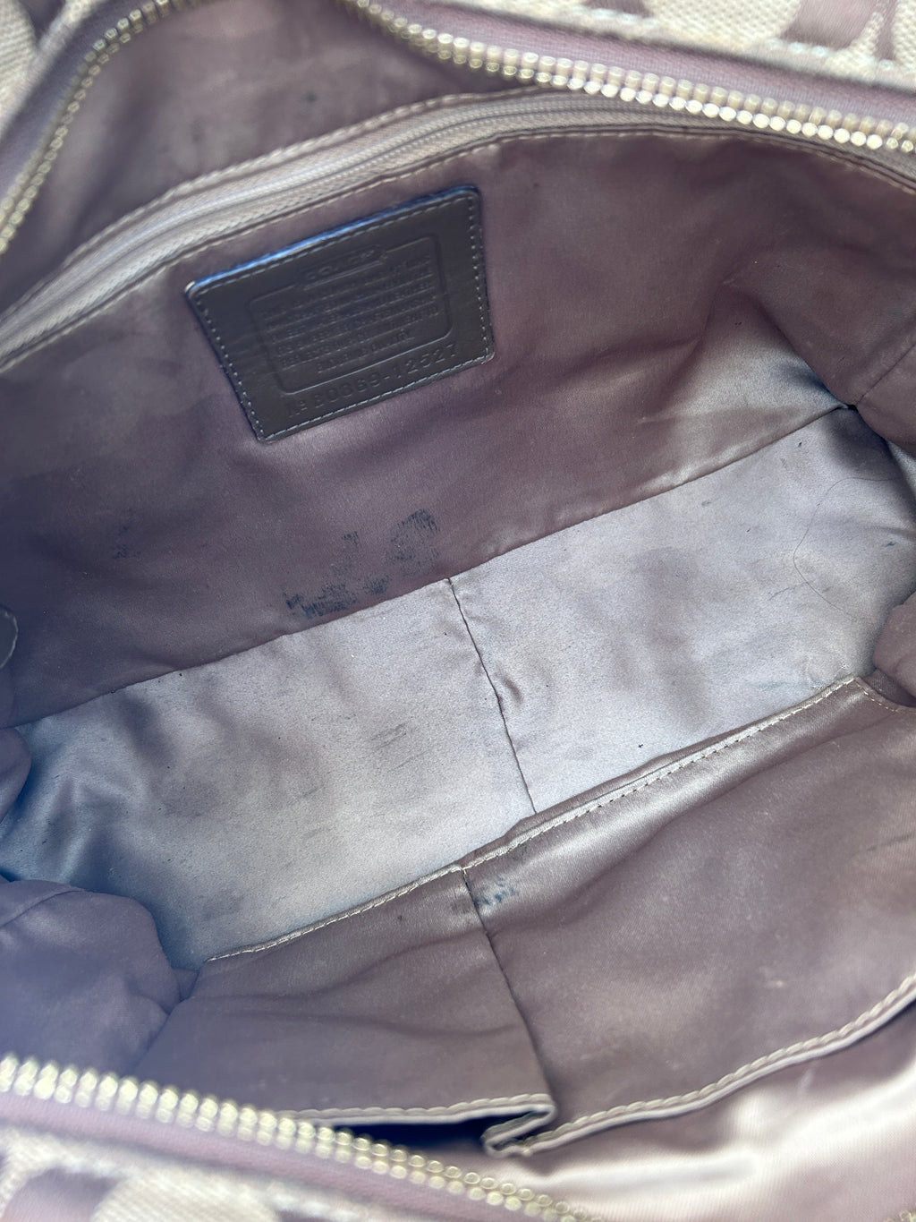 Vintage Coach patchwork tote shoulder bag