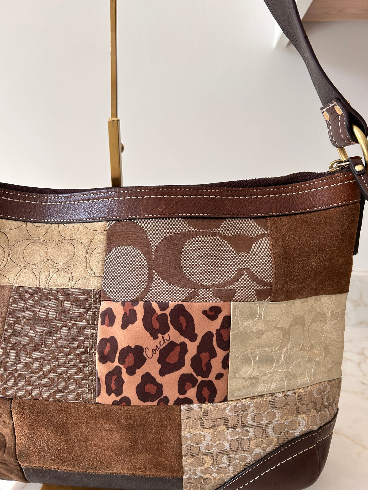 Vintage Coach patchwork bag