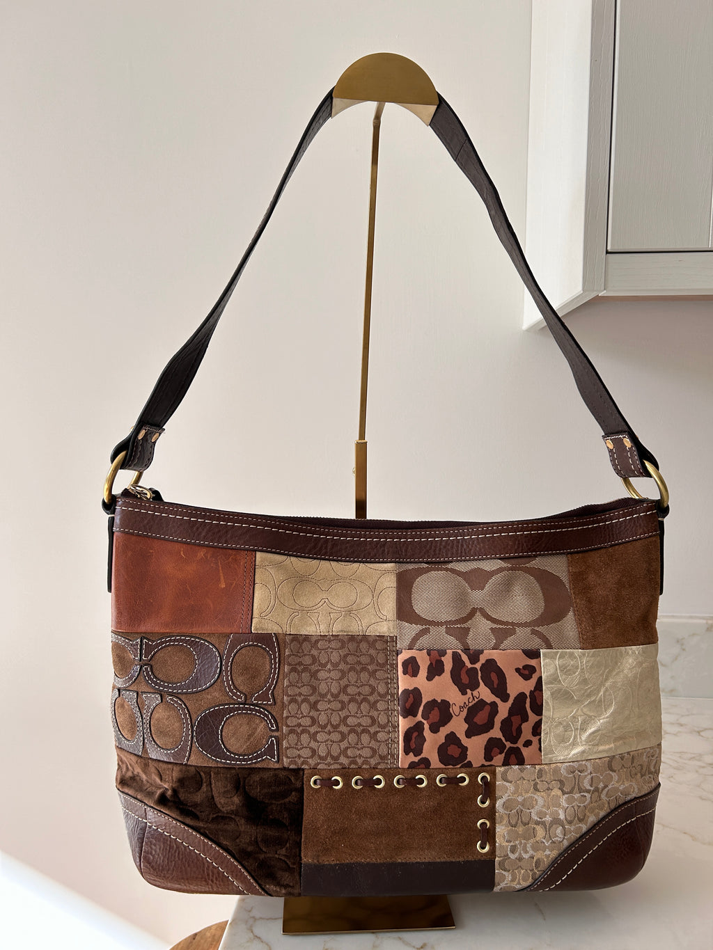 Vintage Coach patchwork bag