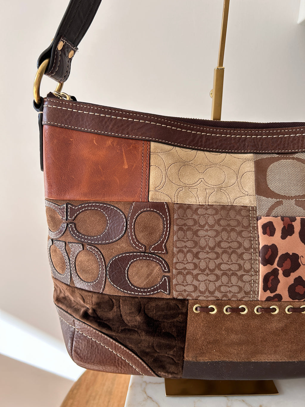 Vintage Coach patchwork bag
