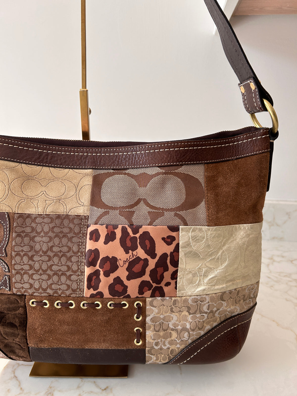 Vintage Coach patchwork bag