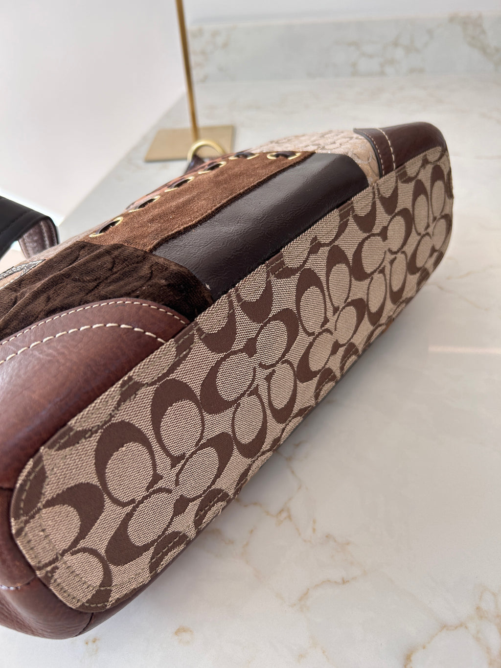 Vintage Coach patchwork bag