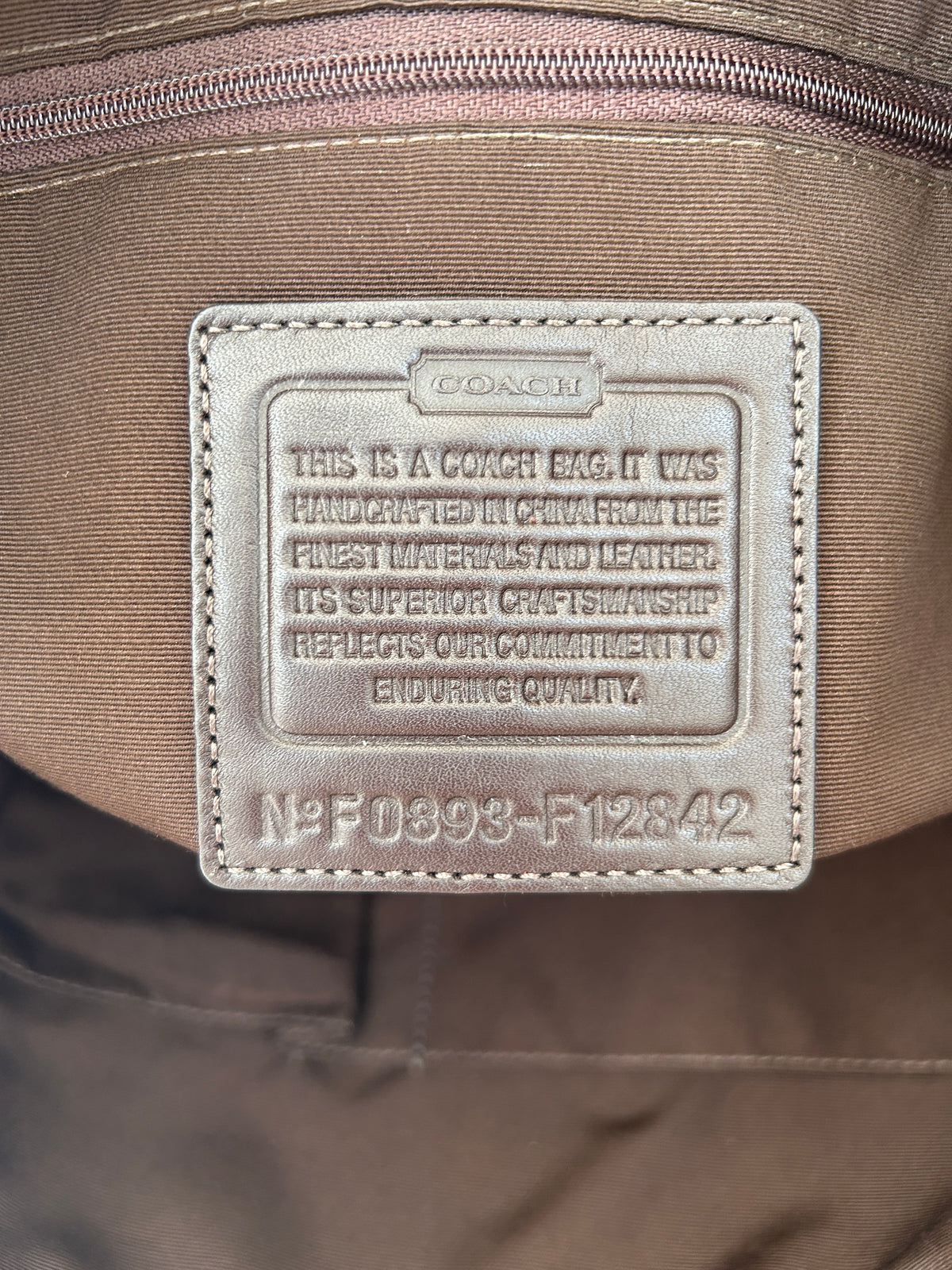 Vintage Coach patchwork bag