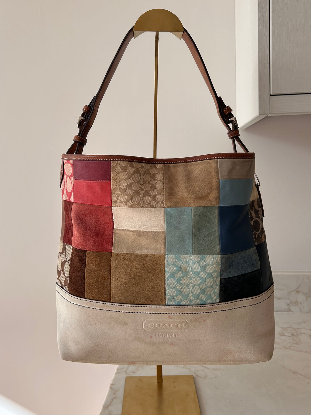 Vintage Coach patchwork bag