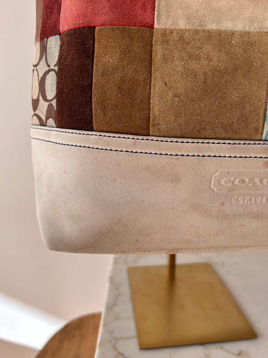 Vintage Coach patchwork bag