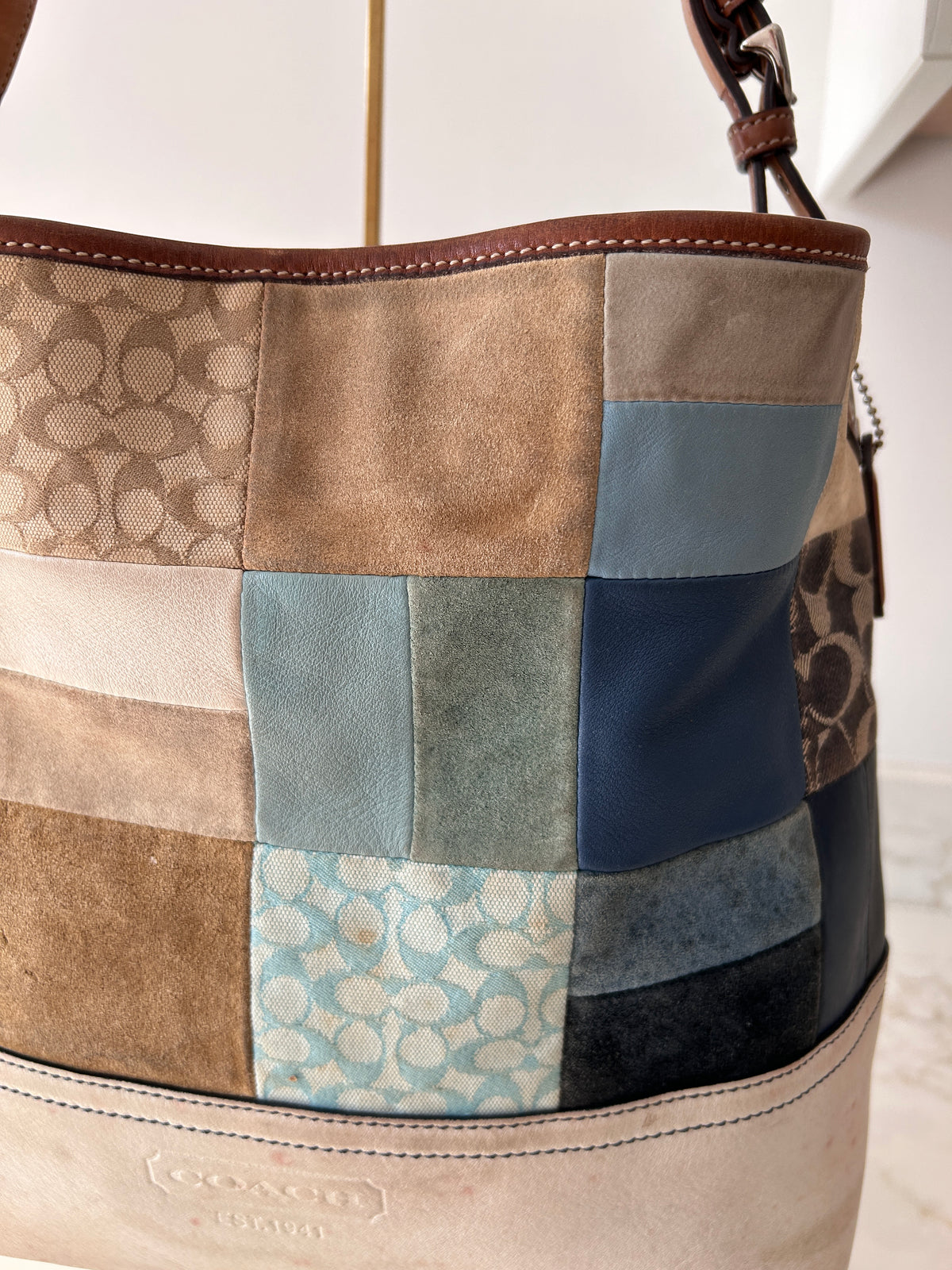 Vintage Coach patchwork bag