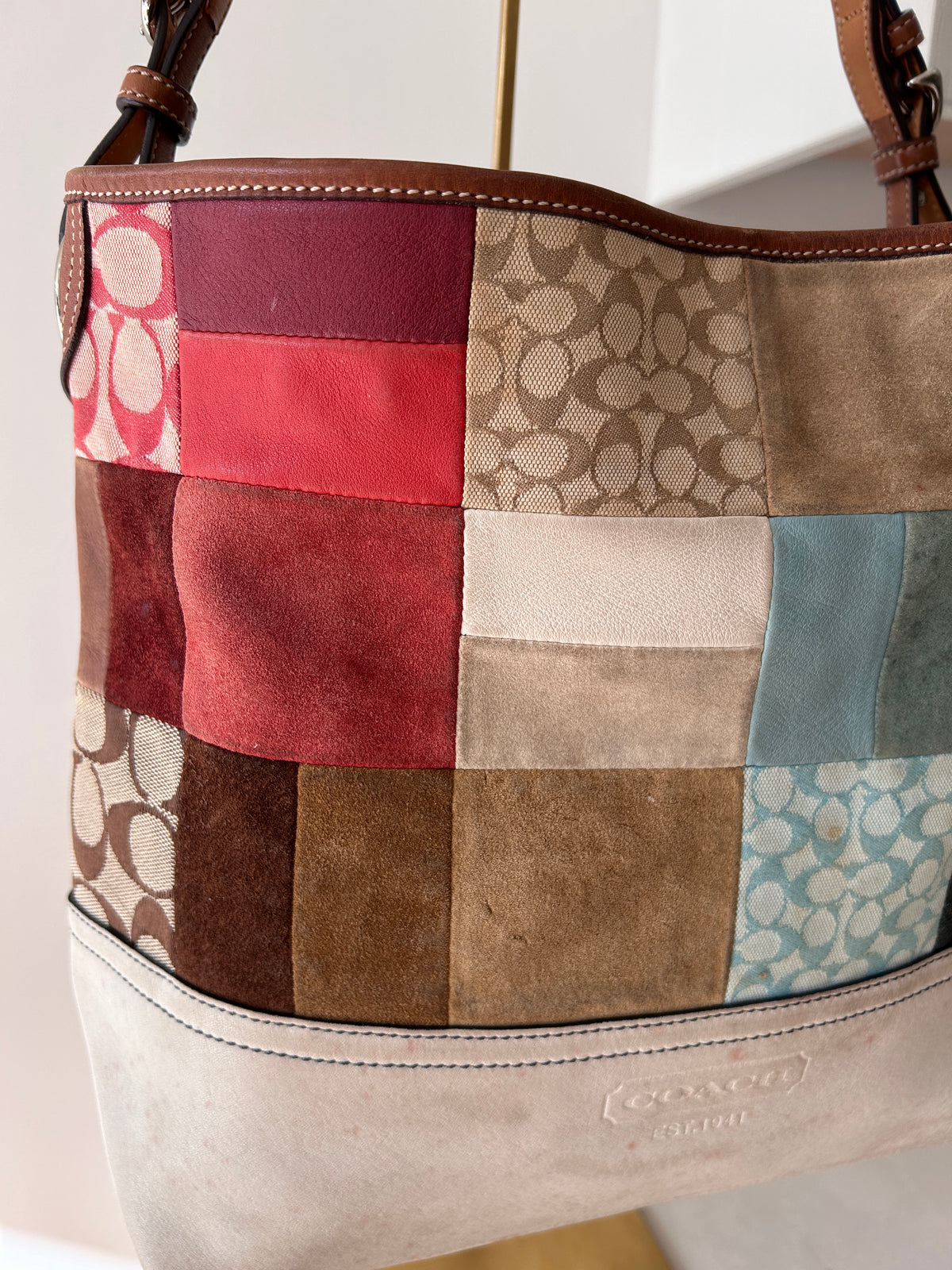 Vintage Coach patchwork bag