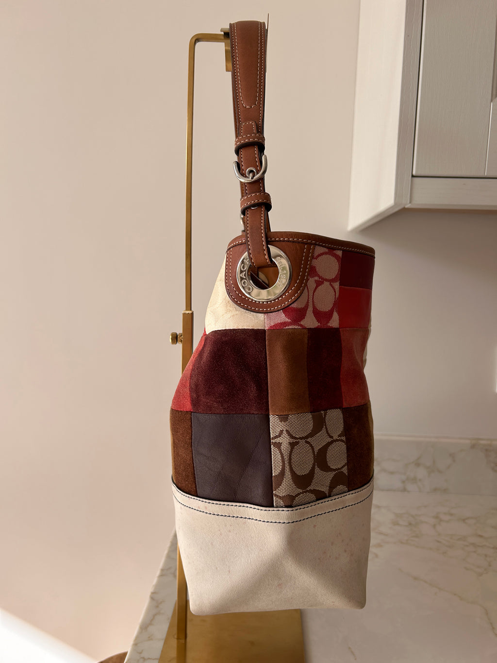 Vintage Coach patchwork bag
