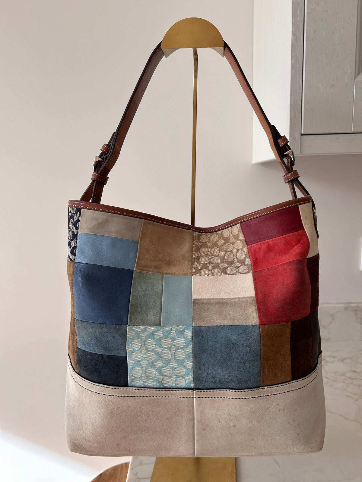 Vintage Coach patchwork bag