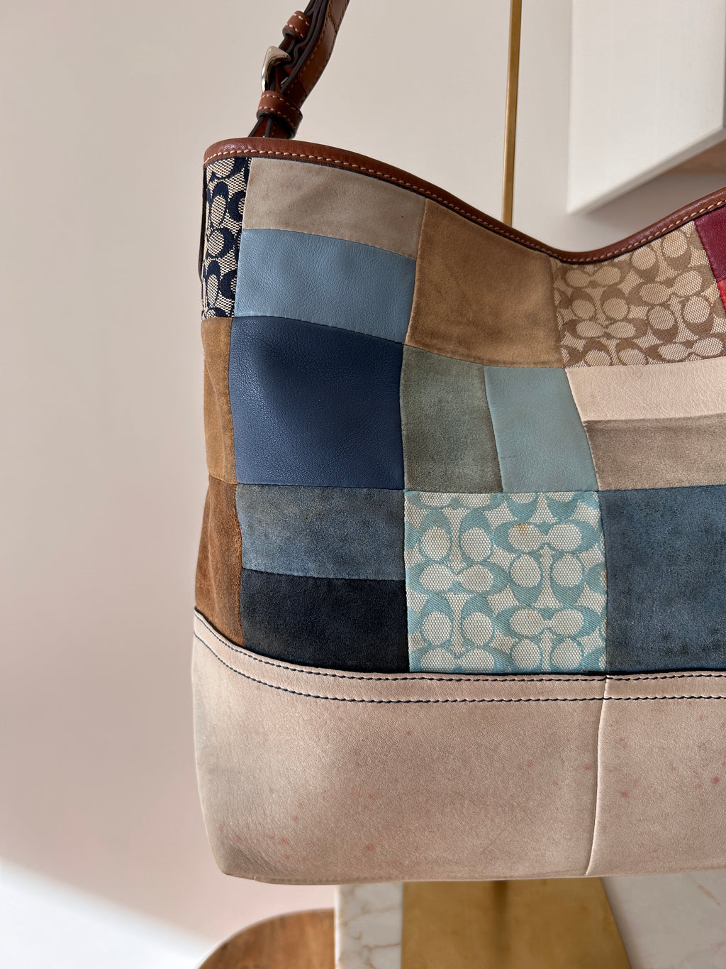 Vintage Coach patchwork bag