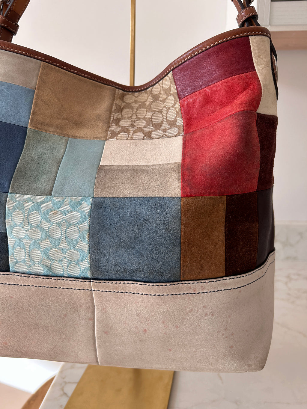 Vintage Coach patchwork bag