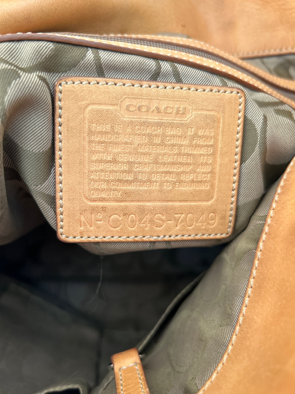 Vintage Coach patchwork bag