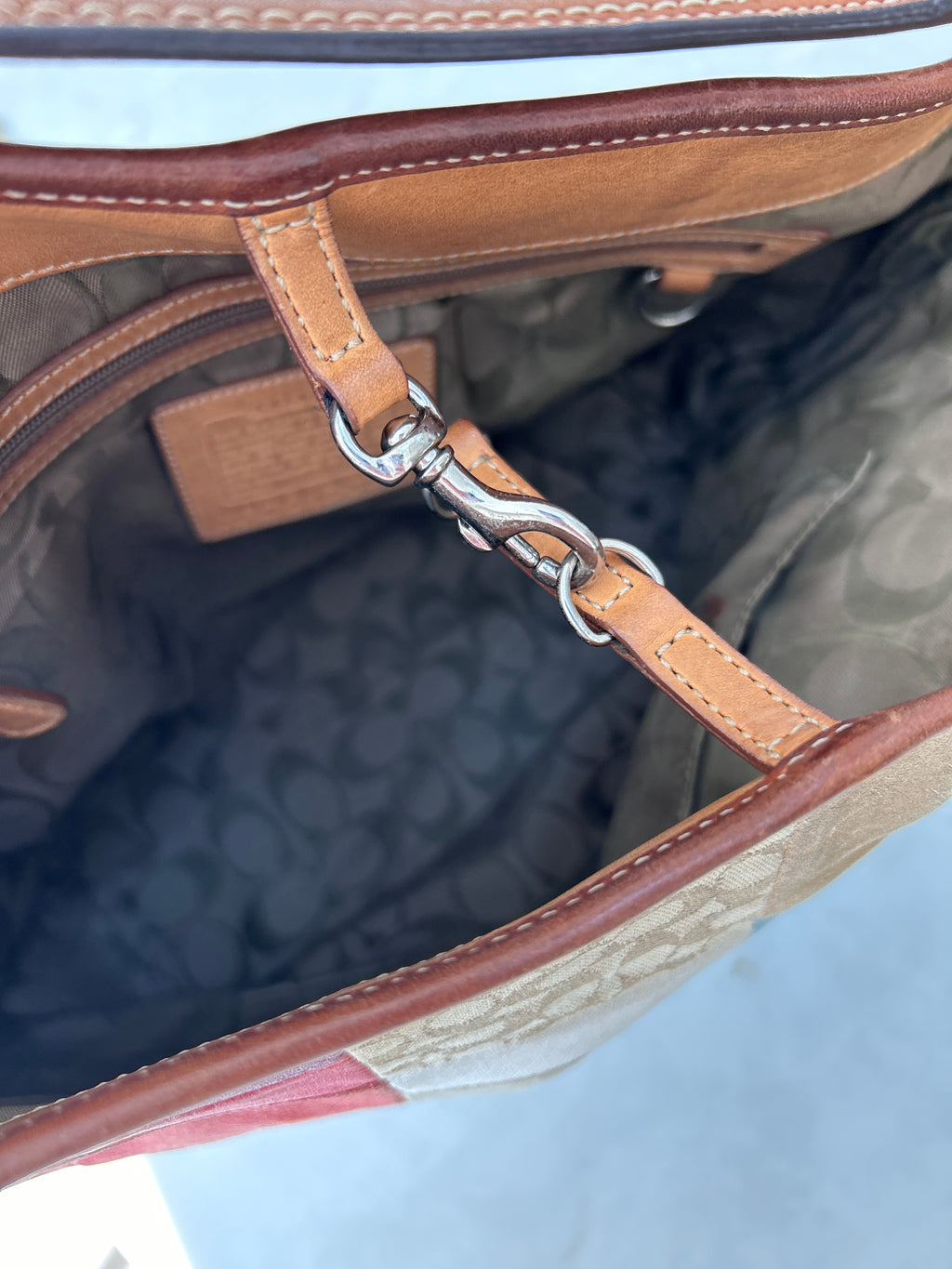 Vintage Coach patchwork bag