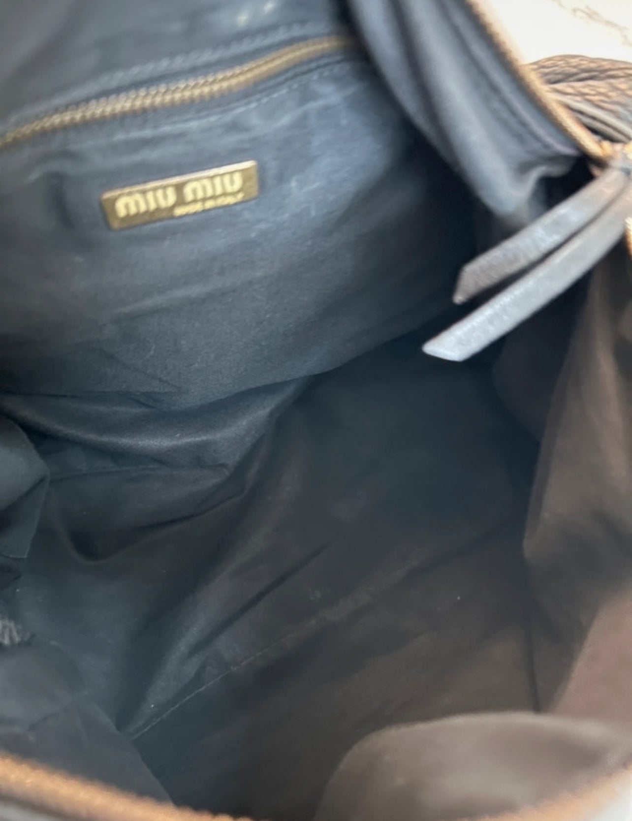 Vintage Miu Miu black shoulder bag