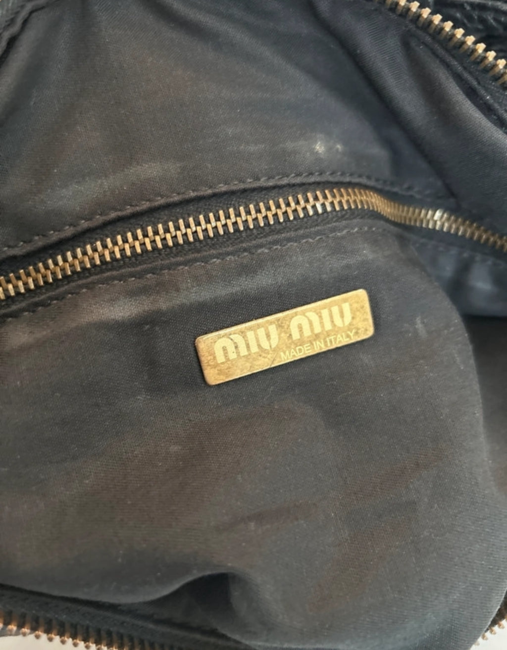 Vintage Miu Miu black shoulder bag