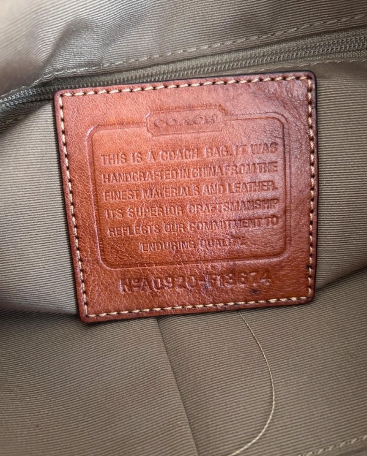 Vintage Coach shoulder bag
